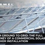 AC tie-in transformer and switchgear for commercial solar plant grid connection