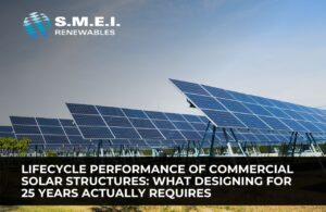Commercial solar installation engineered for 25-year lifecycle performance